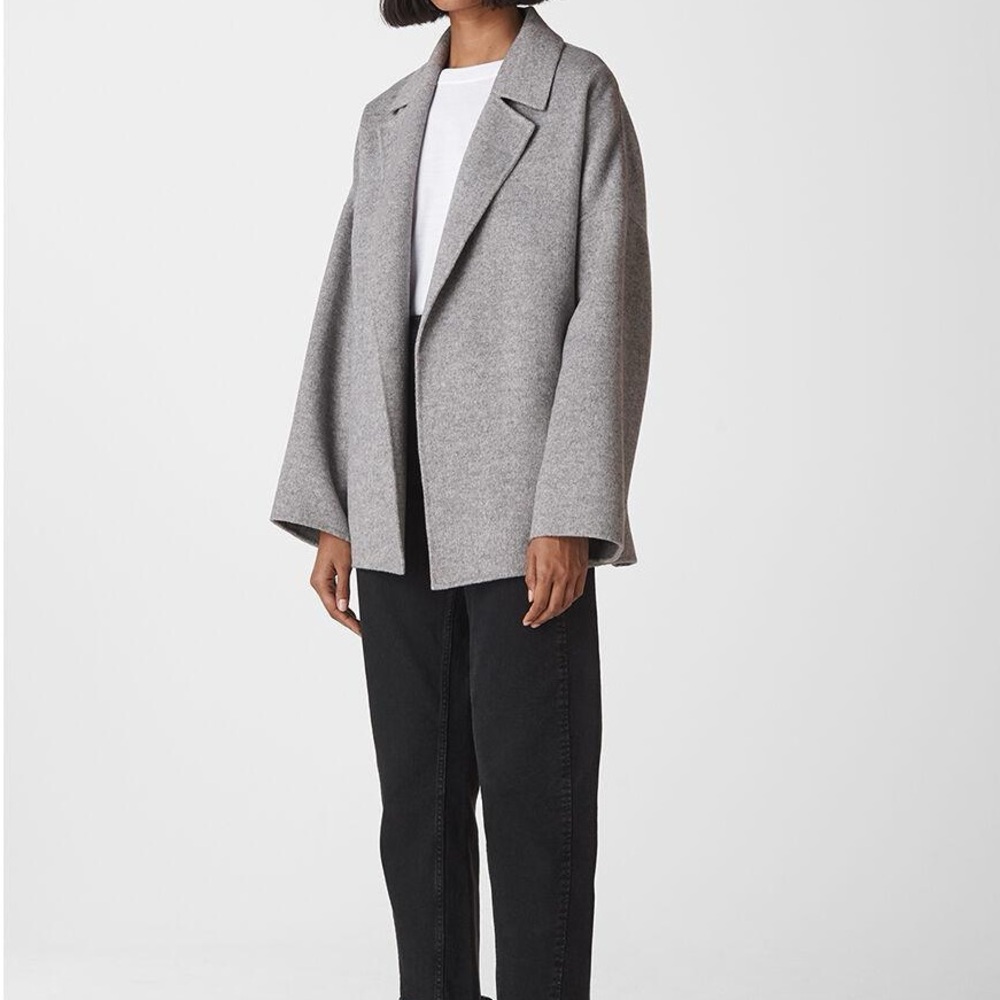 Gray Zara wool pea coat